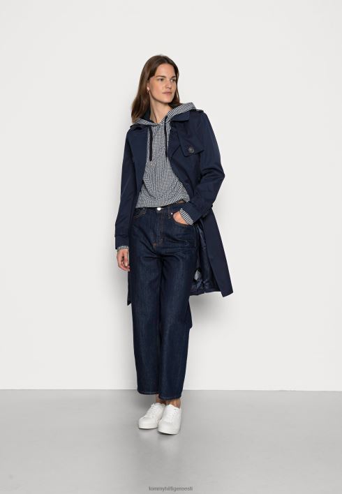 tavaline houndstooth hoodie hoodie RJV628240 kõrbetaevas ecru Tommy Hilfiger