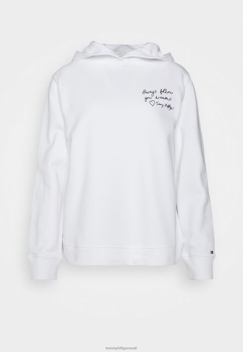 tavaline slogan hoodie hoodie RJV625662 valge Tommy Hilfiger