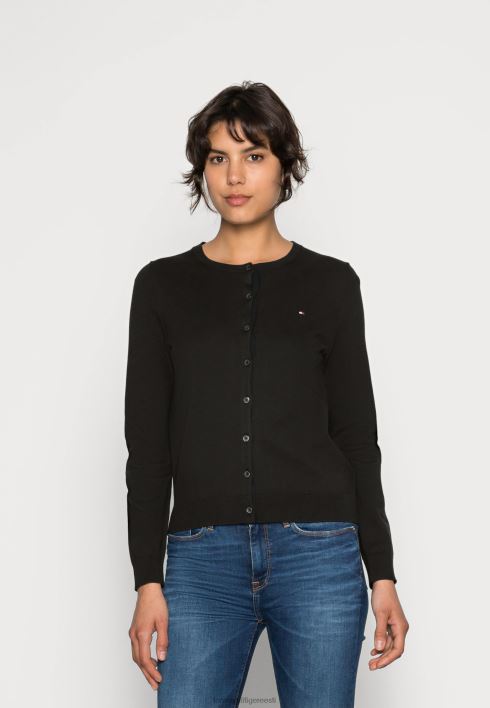 pärand nööbiga kardigan kardigan RJV624352 must Tommy Hilfiger