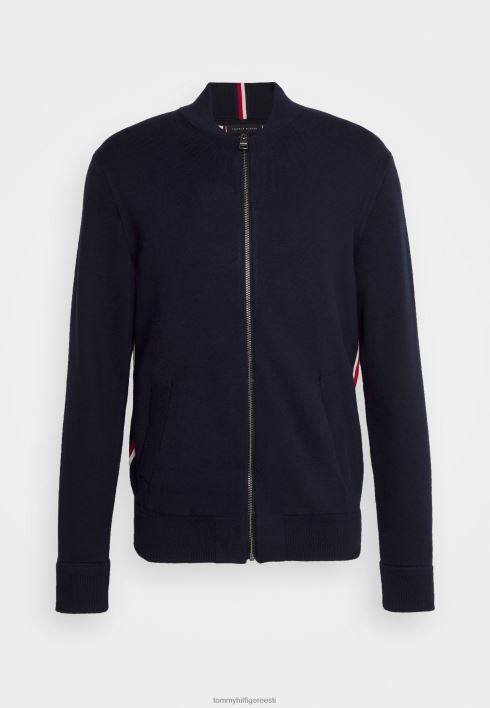 peen tõmblukuga pesapallikardigan RJV627939 kõrbe taevas Tommy Hilfiger