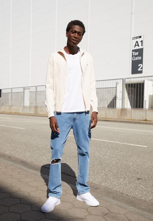 tõmblukk läbi kardigan RJV624448 sulg valge Tommy Hilfiger