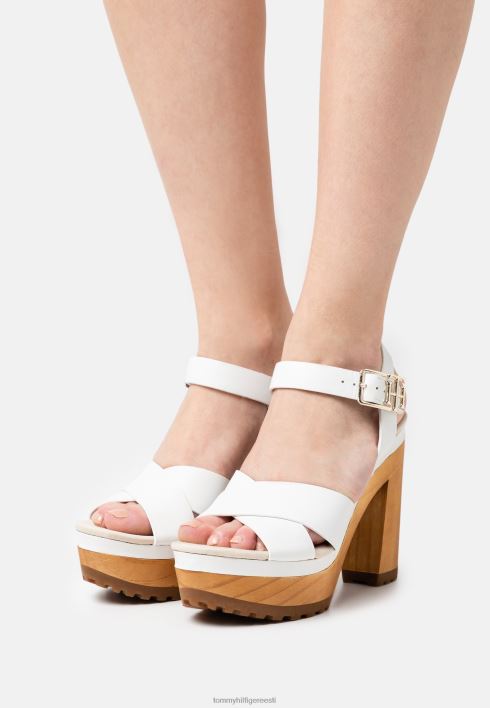 naiselikud kõrge kontsaga puukingad RJV625753 ekru Tommy Hilfiger