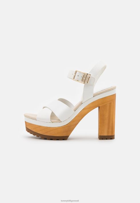 naiselikud kõrge kontsaga puukingad RJV625753 ekru Tommy Hilfiger