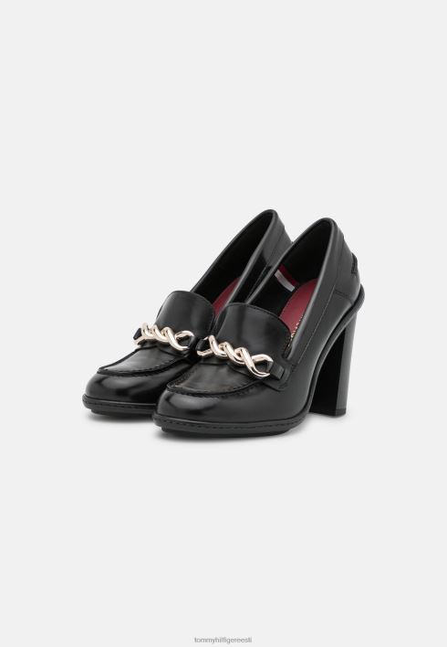 twist loafer klassikalised kontsad RJV624472 must Tommy Hilfiger