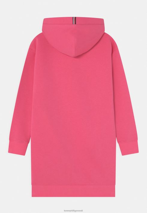 Essentsiaalne kapuutsiga kleit päevakleit RJV625301 roosa hoiatus Tommy Hilfiger