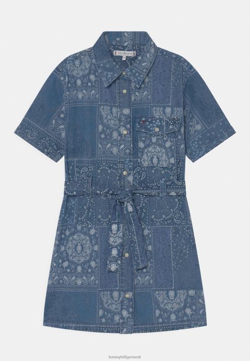 bandana kleit jersey kleit RJV625867 denim tume indigo Tommy Hilfiger