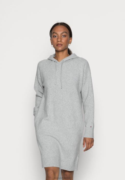 flex lõdvestunud kapuutsiga põlvkleit RJV627525 helehall kanarbik Tommy Hilfiger