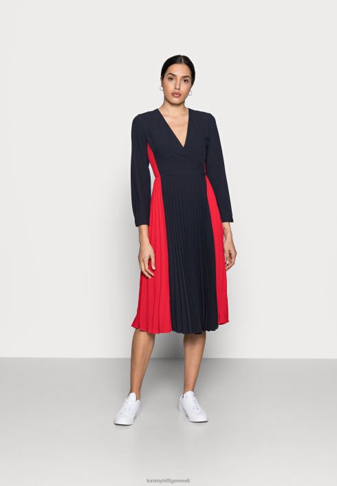 fluid block midi kleit päevakleit RJV627514 sinine Tommy Hilfiger
