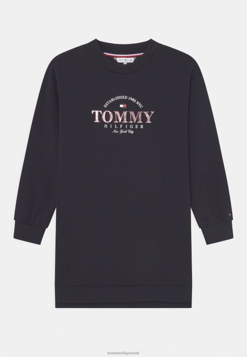 fooliumkleit jersey kleit RJV626446 tumesinine Tommy Hilfiger