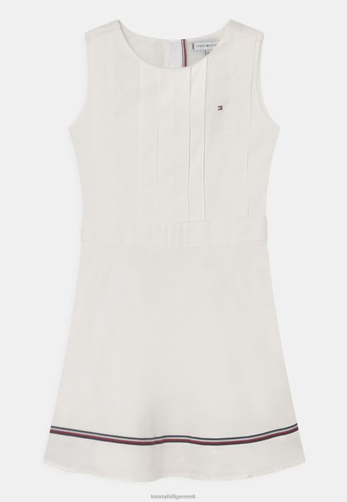 globaalse triibuga kleit kokteilikleit/peokleit RJV627850 ekru Tommy Hilfiger