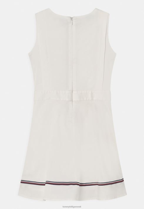 globaalse triibuga kleit kokteilikleit/peokleit RJV627850 ekru Tommy Hilfiger