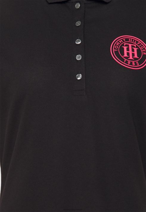 õhuke ring lühike päevakleit RJV627852 must Tommy Hilfiger