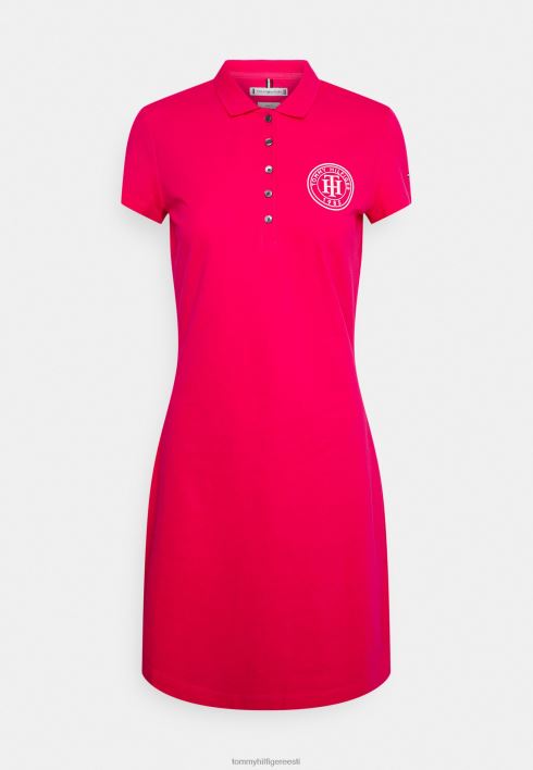 õhuke ring lühike päevakleit RJV627945 roosa hiilgus Tommy Hilfiger