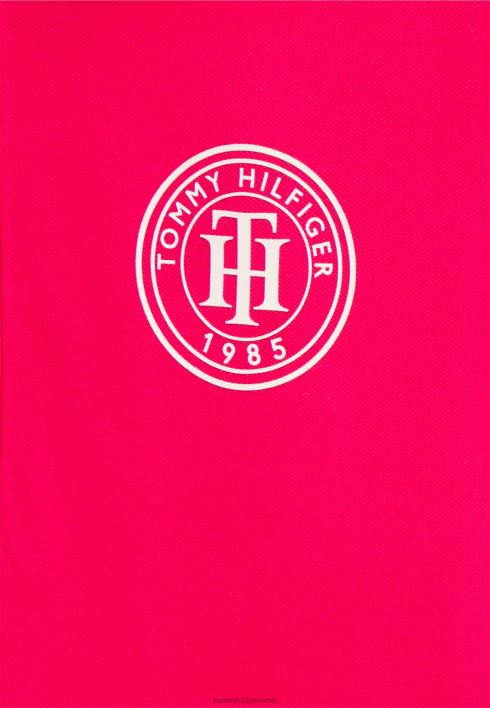 õhuke ring lühike päevakleit RJV627945 roosa hiilgus Tommy Hilfiger