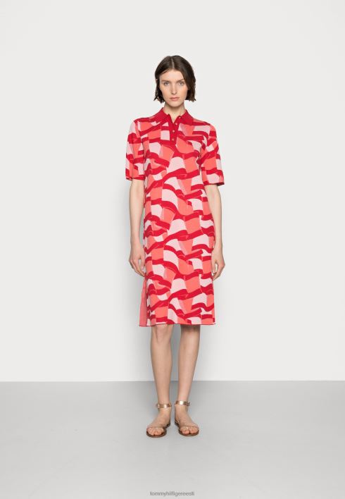 icon polo midi kleit päevakleit RJV628401 punane Tommy Hilfiger