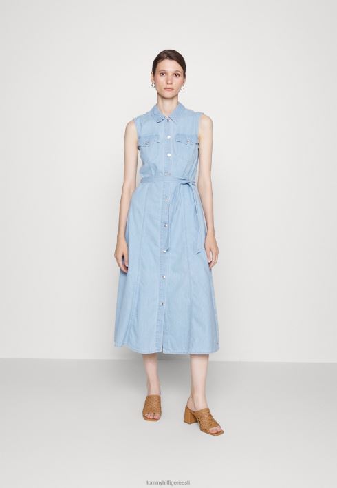 istuv flare kleit midi teksakleit RJV624964 helesinine denim Tommy Hilfiger