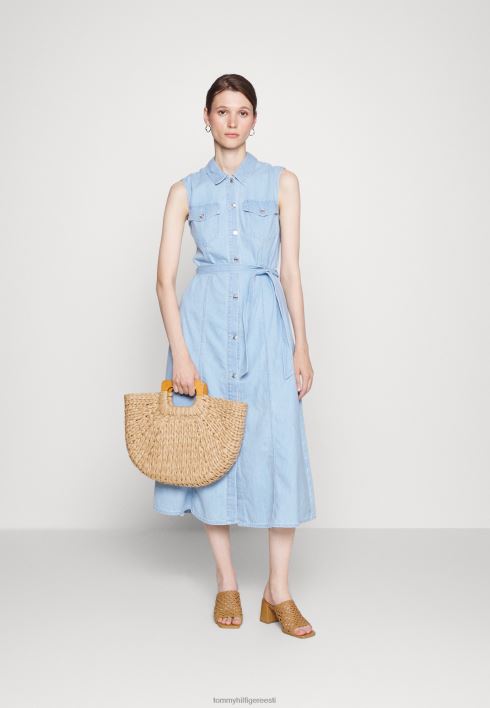 istuv flare kleit midi teksakleit RJV624964 helesinine denim Tommy Hilfiger