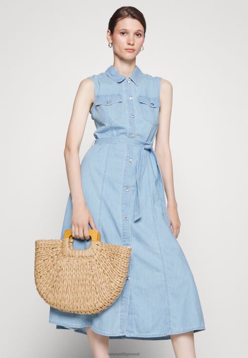 istuv flare kleit midi teksakleit RJV624964 helesinine denim Tommy Hilfiger