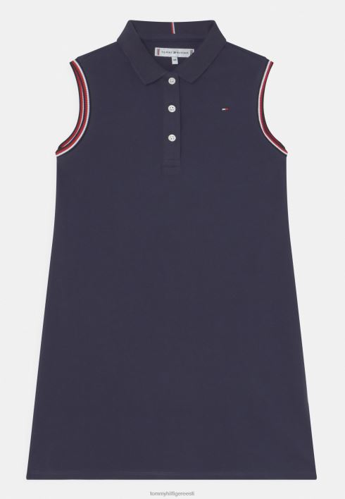 klassikaline trikoo kleit RJV628267 hämar merevägi Tommy Hilfiger