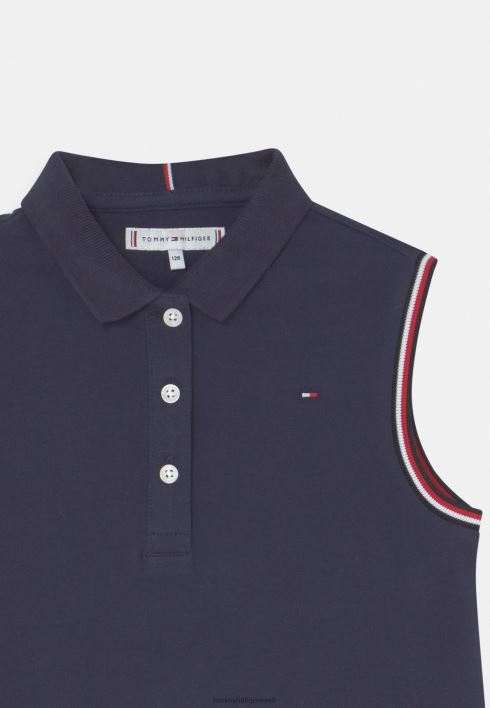 klassikaline trikoo kleit RJV628267 hämar merevägi Tommy Hilfiger