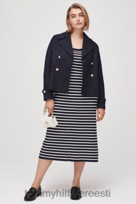 kumer kaelusega kleit RJV623434 sinine Tommy Hilfiger