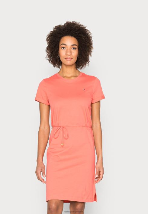 lahe lühike trikoo kleit RJV627267 kristallkorall Tommy Hilfiger