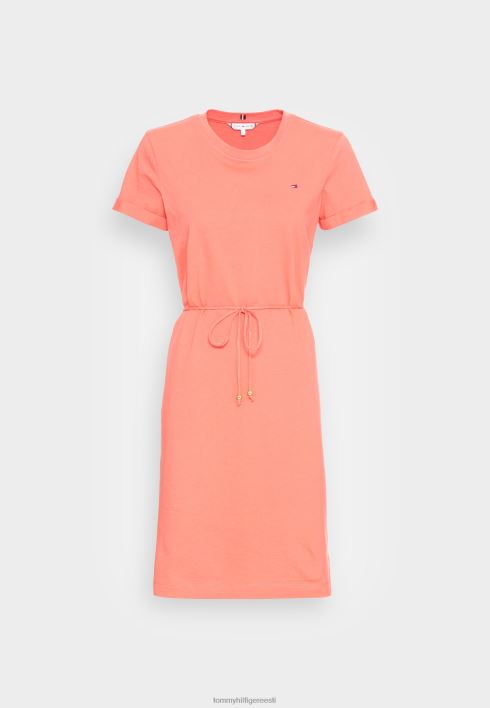 lahe lühike trikoo kleit RJV627267 kristallkorall Tommy Hilfiger