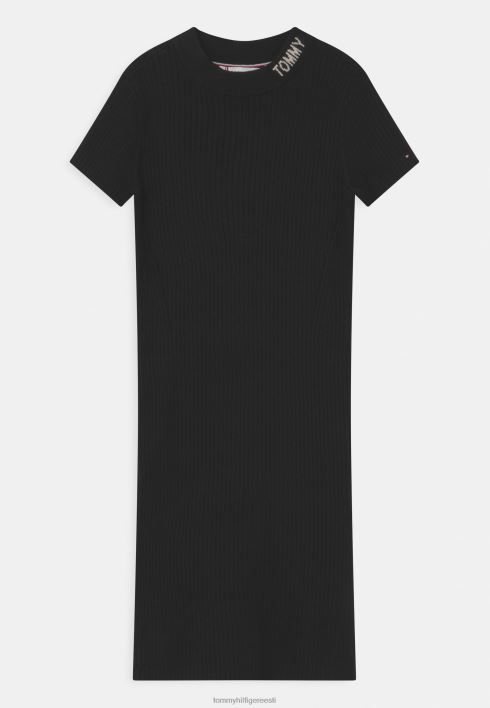 midi kleit kampsun kleit RJV627836 must Tommy Hilfiger