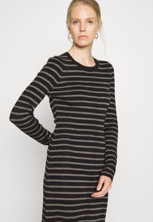 midi kleit kampsun kleit RJV627895 must/hõbedane Tommy Hilfiger