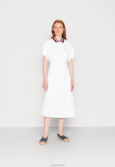 midi polo kleit päevakleit RJV627352 optika valge Tommy Hilfiger