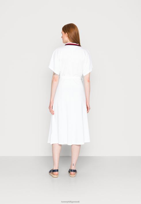 midi polo kleit päevakleit RJV627352 optika valge Tommy Hilfiger