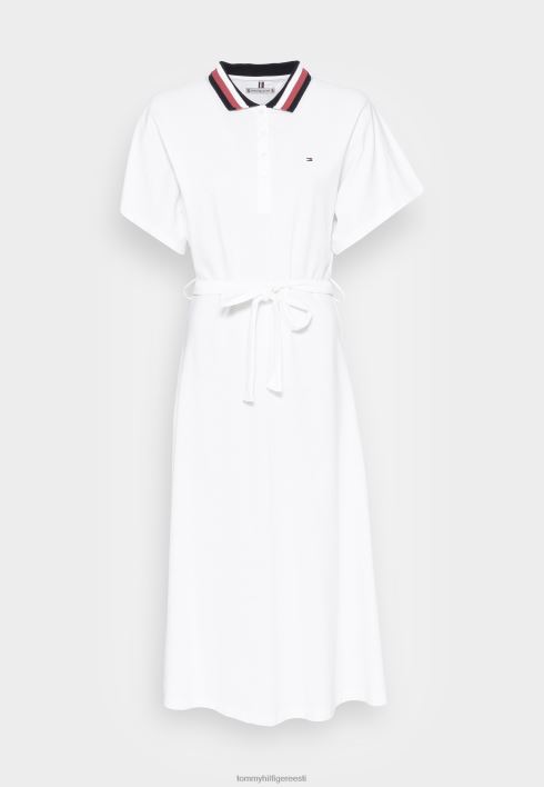 midi polo kleit päevakleit RJV627352 optika valge Tommy Hilfiger