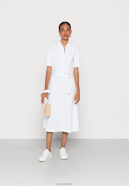 midi polo kleit särk kleit RJV624109 optika valge Tommy Hilfiger