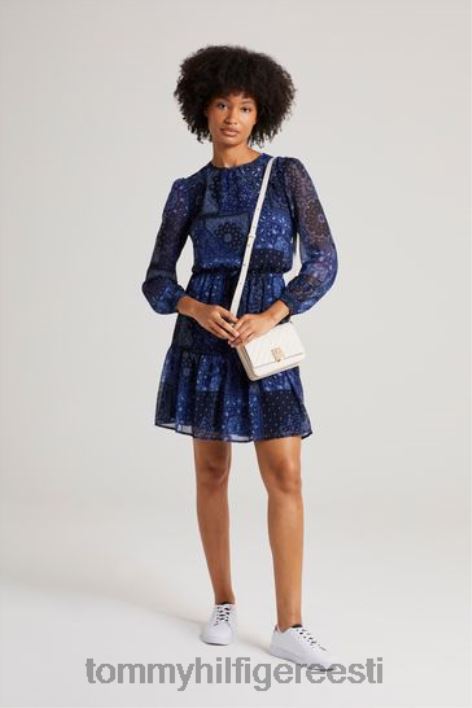 paisley midi kleit RJV623201 sinine Tommy Hilfiger