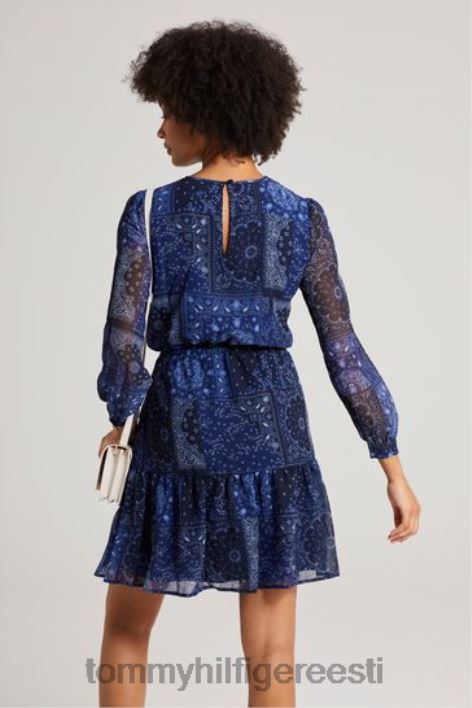 paisley midi kleit RJV623201 sinine Tommy Hilfiger
