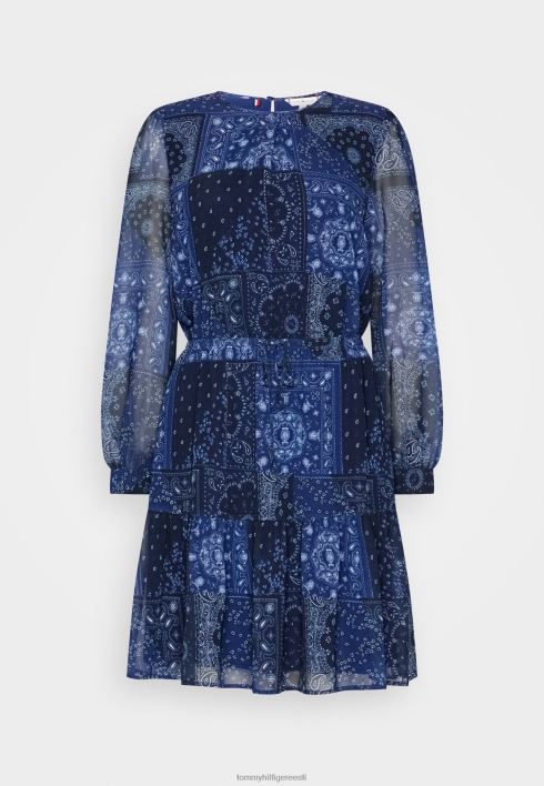 paisley põlvkleit brac päevakleit RJV627456 tumesinine Tommy Hilfiger