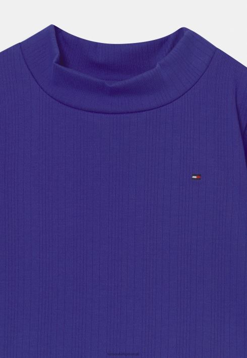 pilka kaelusega uisutaja kleit jersey kleit RJV628354 õukonnalilla Tommy Hilfiger