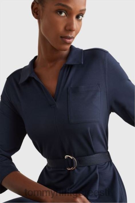 särk midi kleit RJV623192 sinine Tommy Hilfiger