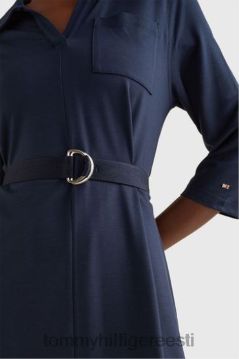 särk midi kleit RJV623192 sinine Tommy Hilfiger