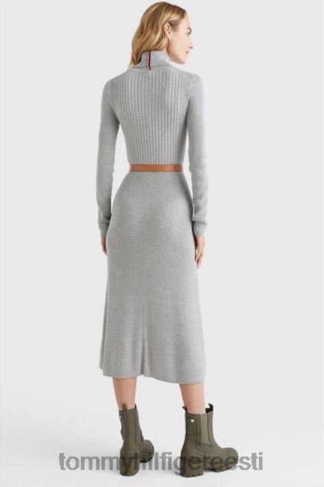 siidribiga rullkaelusega kleit RJV623452 hall Tommy Hilfiger