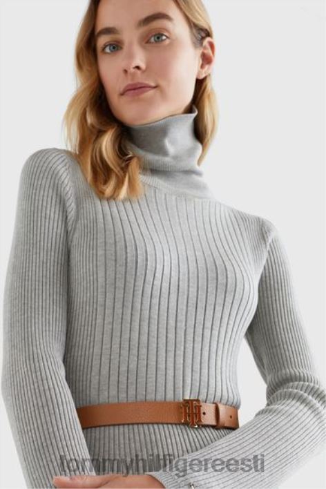 siidribiga rullkaelusega kleit RJV623452 hall Tommy Hilfiger