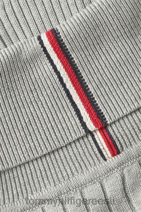 siidribiga rullkaelusega kleit RJV623452 hall Tommy Hilfiger