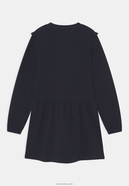 tekstuuriga volangidega päevakleit RJV624443 kõrbe taevas Tommy Hilfiger