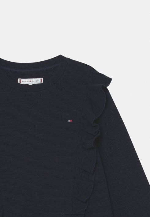 tekstuuriga volangidega päevakleit RJV624443 kõrbe taevas Tommy Hilfiger