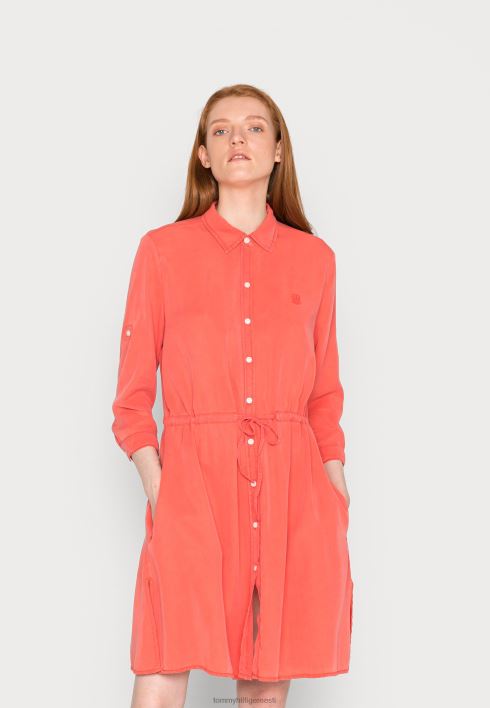 tencel põlvkleit päevakleit RJV627958 kristallkorall Tommy Hilfiger