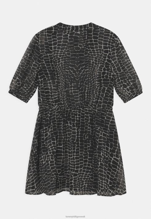 trükitud kleit kokteilikleit/peokleit RJV628080 must Tommy Hilfiger