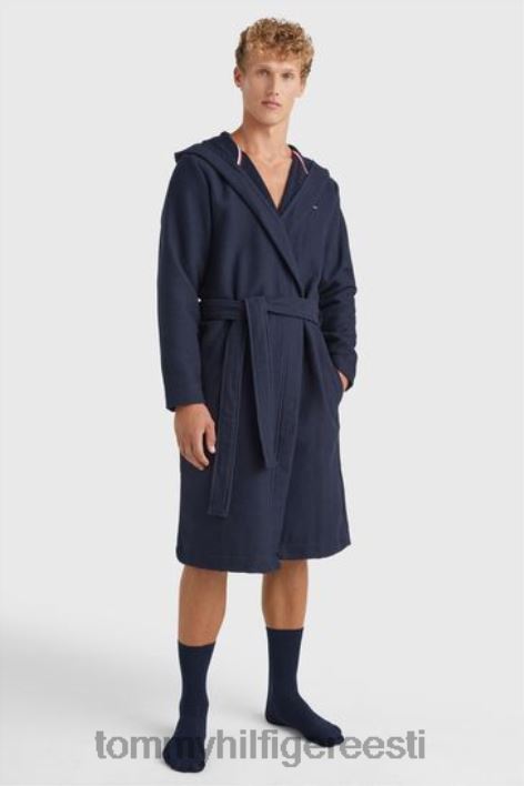 vahvlitest hommikumantel RJV623024 sinine Tommy Hilfiger