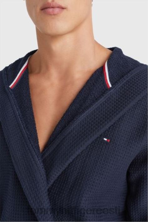 vahvlitest hommikumantel RJV623024 sinine Tommy Hilfiger
