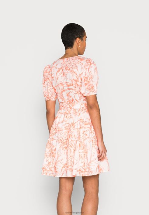 voile trükitud põlvkleit päevakleit RJV625820 ananassisaar/päikeseloojangu virsik Tommy Hilfiger