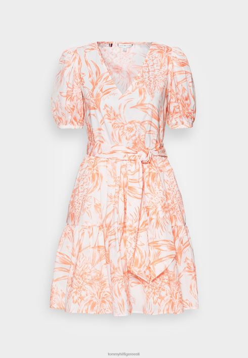 voile trükitud põlvkleit päevakleit RJV625820 ananassisaar/päikeseloojangu virsik Tommy Hilfiger